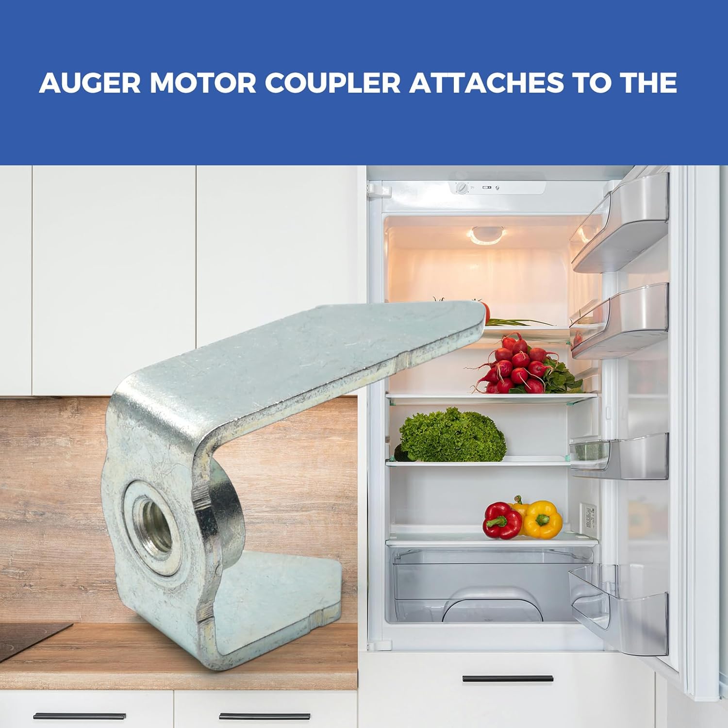 241726501 Auger Motor Coupler for Frigidaire Refrigerators, Refrigerator Drive Cam Replace 1259212 215285000 215285100 215285101 241624801 5304404337 7241726501, Refrigerator Ice Auger Drive Bar