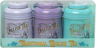 New English Teas Vintage Victorian Tea Caddy Gift Set with 240 Teabags