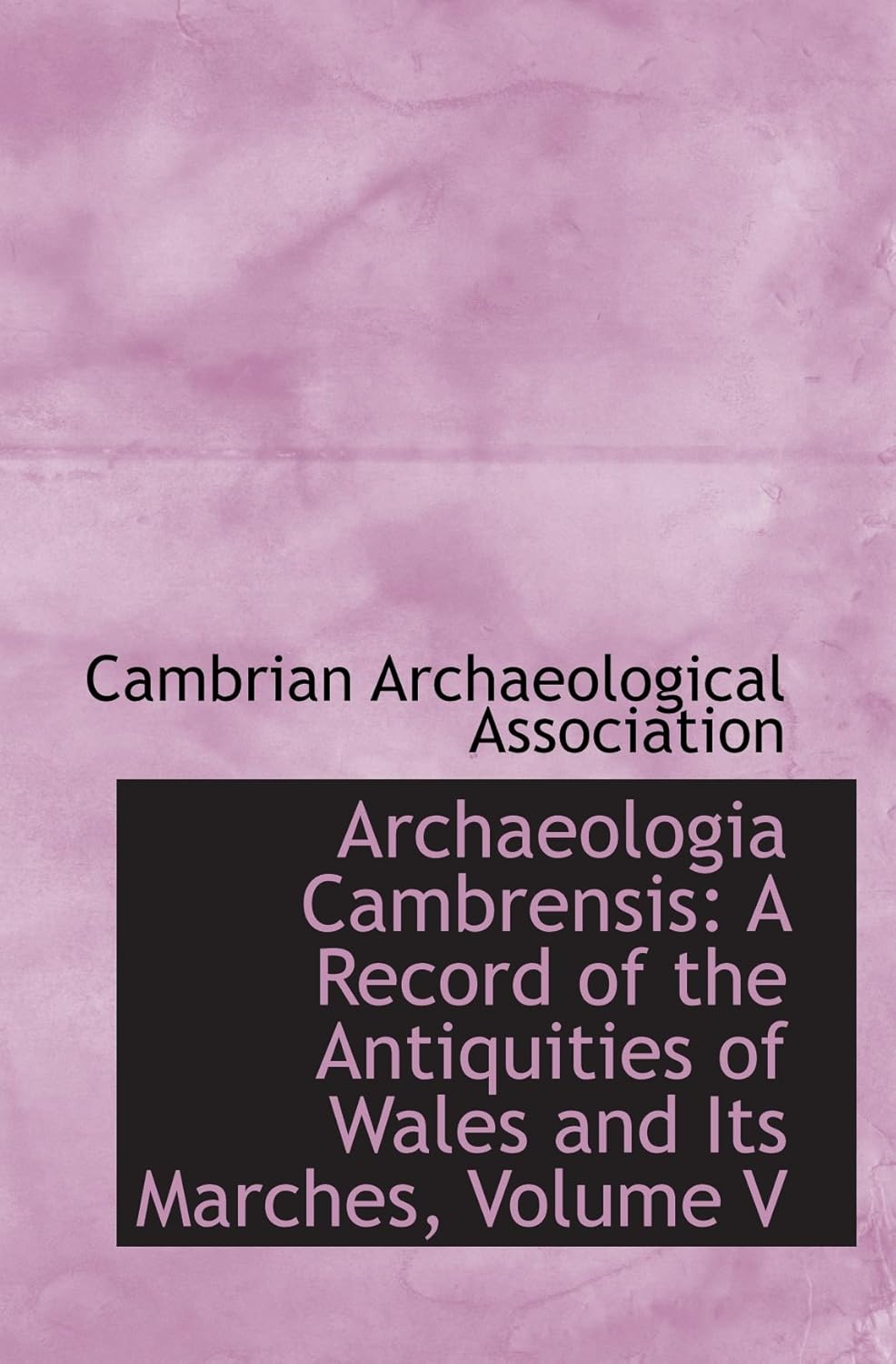 Archaeologia Cambrensis A Record of the Antiquities of Wales and Its