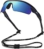 Bevi Polarized Sports Sunglasses TR90 Unbreakable Frame for Men Women Running Cycling Golf Baseball