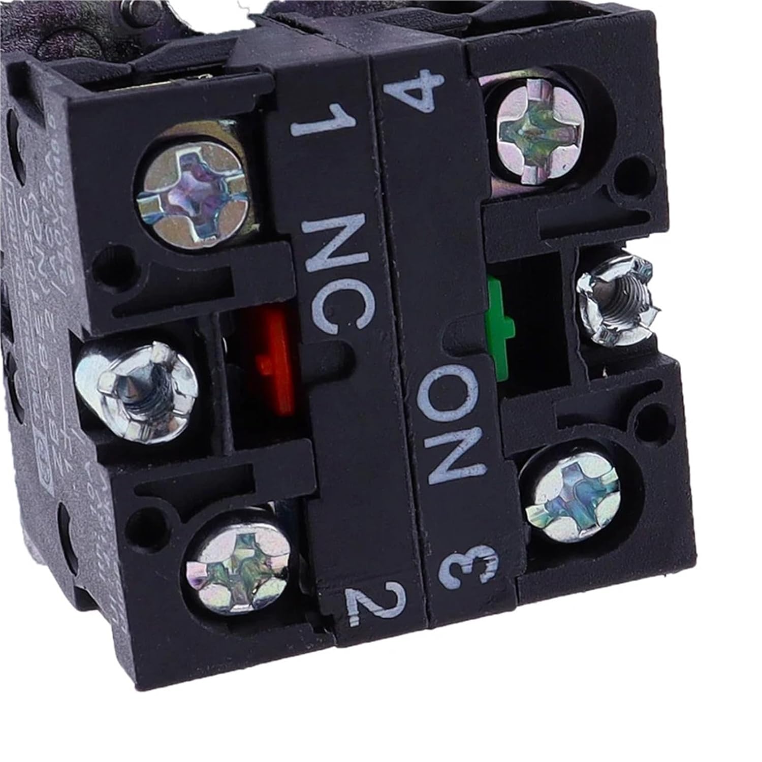 XB2 Accessory 10A Silver/Brass Contact Block Push Button Switch ZB2BE102C (NC) ZB2-BE101C (NO) 10Pcs(NC 10PCS)