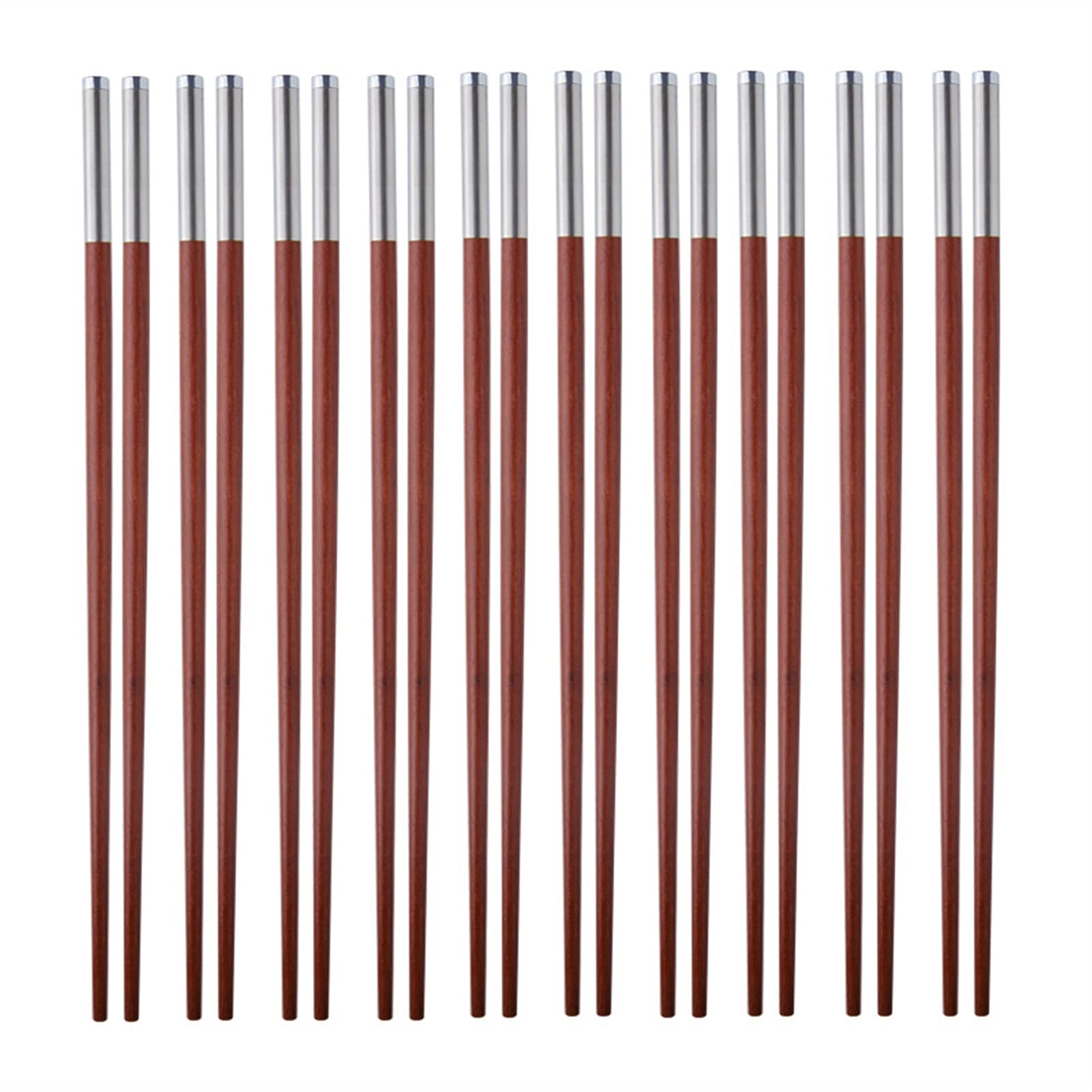 10 Paires De Baguettes En Bois, 9,8 Pouces De Sandal De Sandal De Santal Réutilisable Key Sticks Set Pour La Nourriture