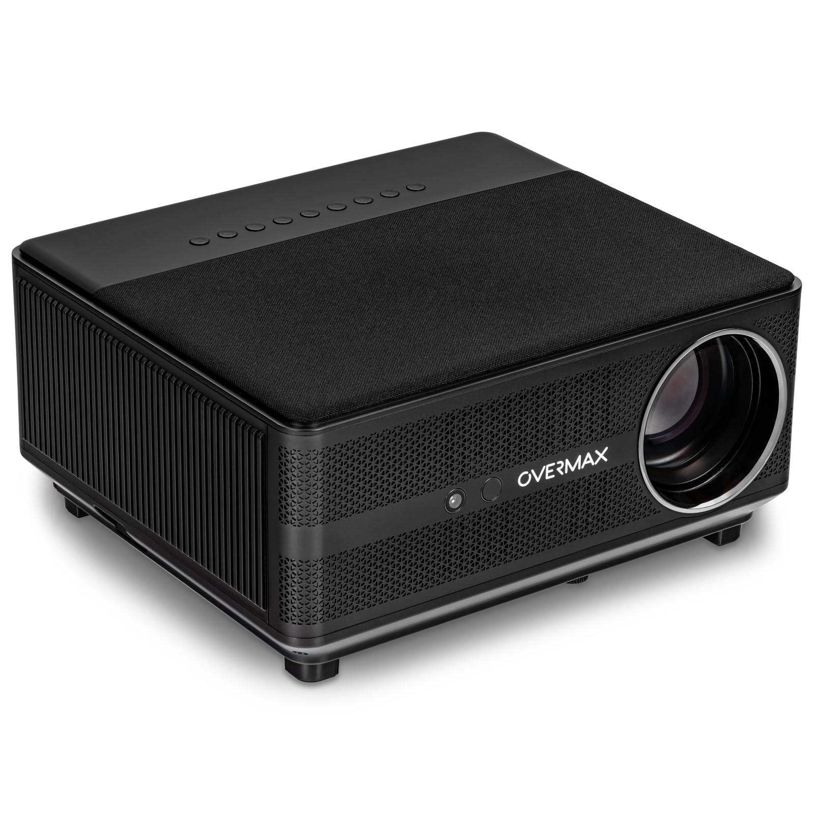 OVERMAX Multipic 6.1 Proiettore LED Full HD 1080p con Autofocus | Correzione Immagine, Wi-Fi, Bluetooth 5.0,7000 Lumen, Protezione dalla Polvere, Immagine fino a 150", Controllo Vocale