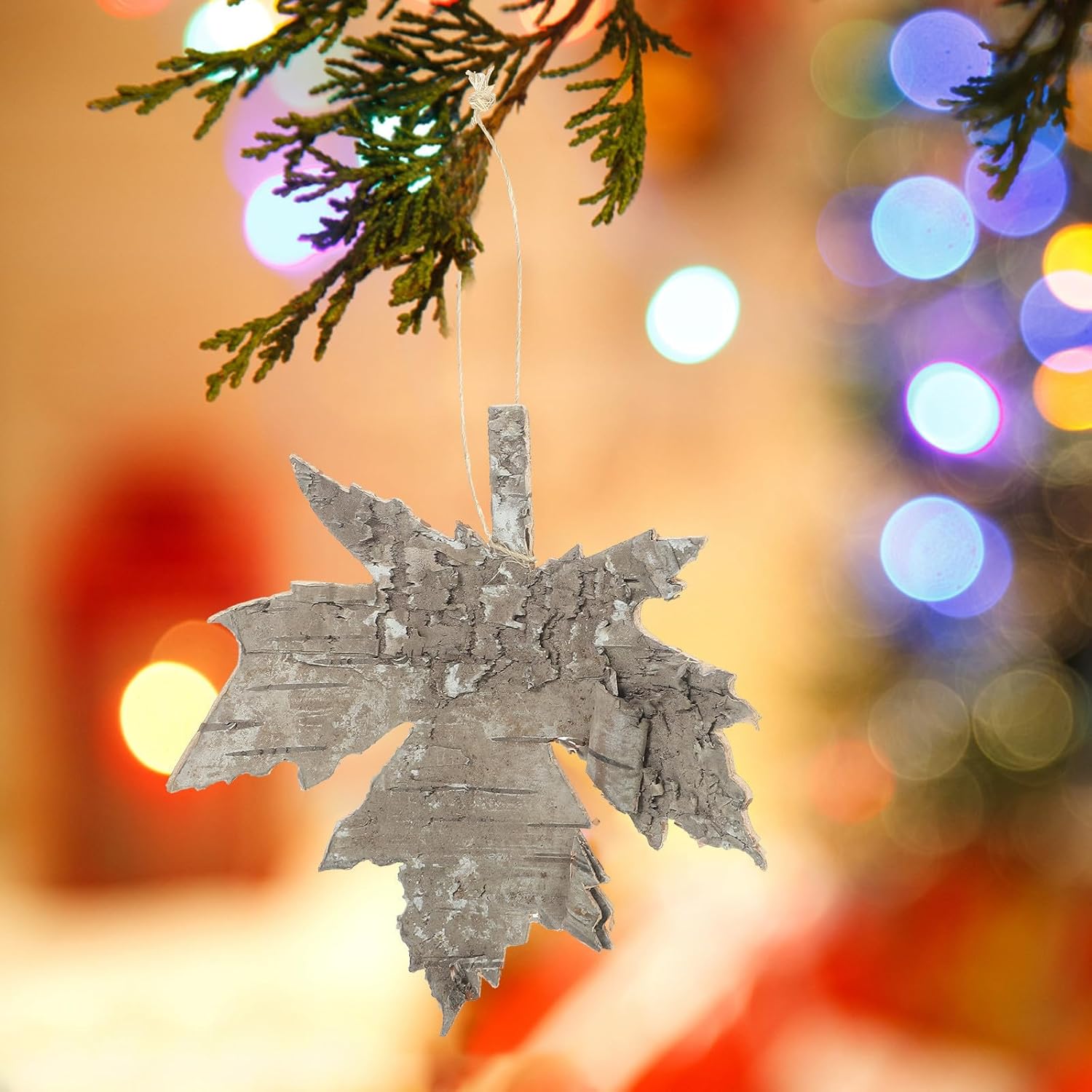 40pcs Pine Cone Snowflake Christmas Pendant for Tree Decoration Xmas