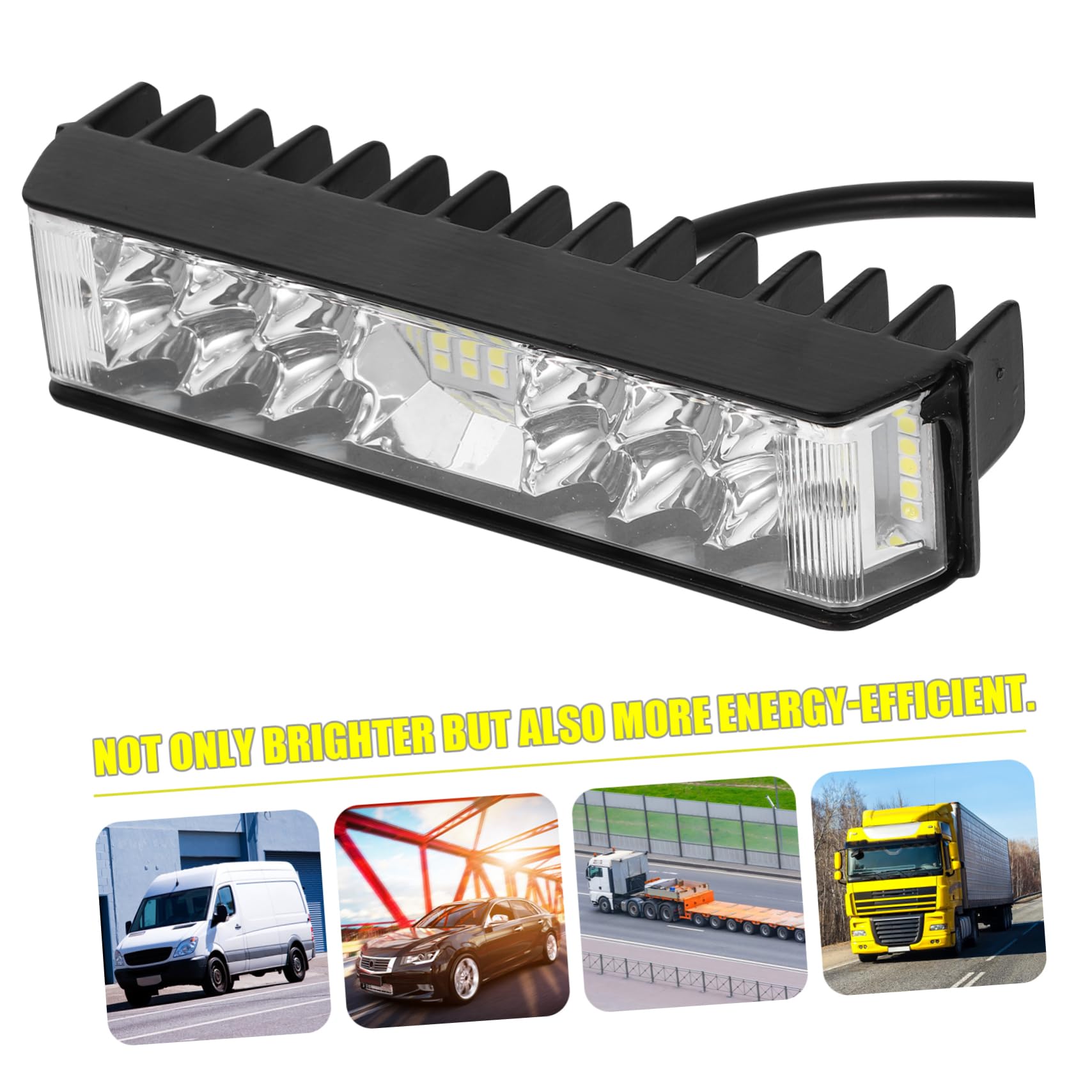 1Paio Luci LED per Professionali Lampade Anteriori per Illuminazione per Guida Notturna e Off Road Facile Installazione