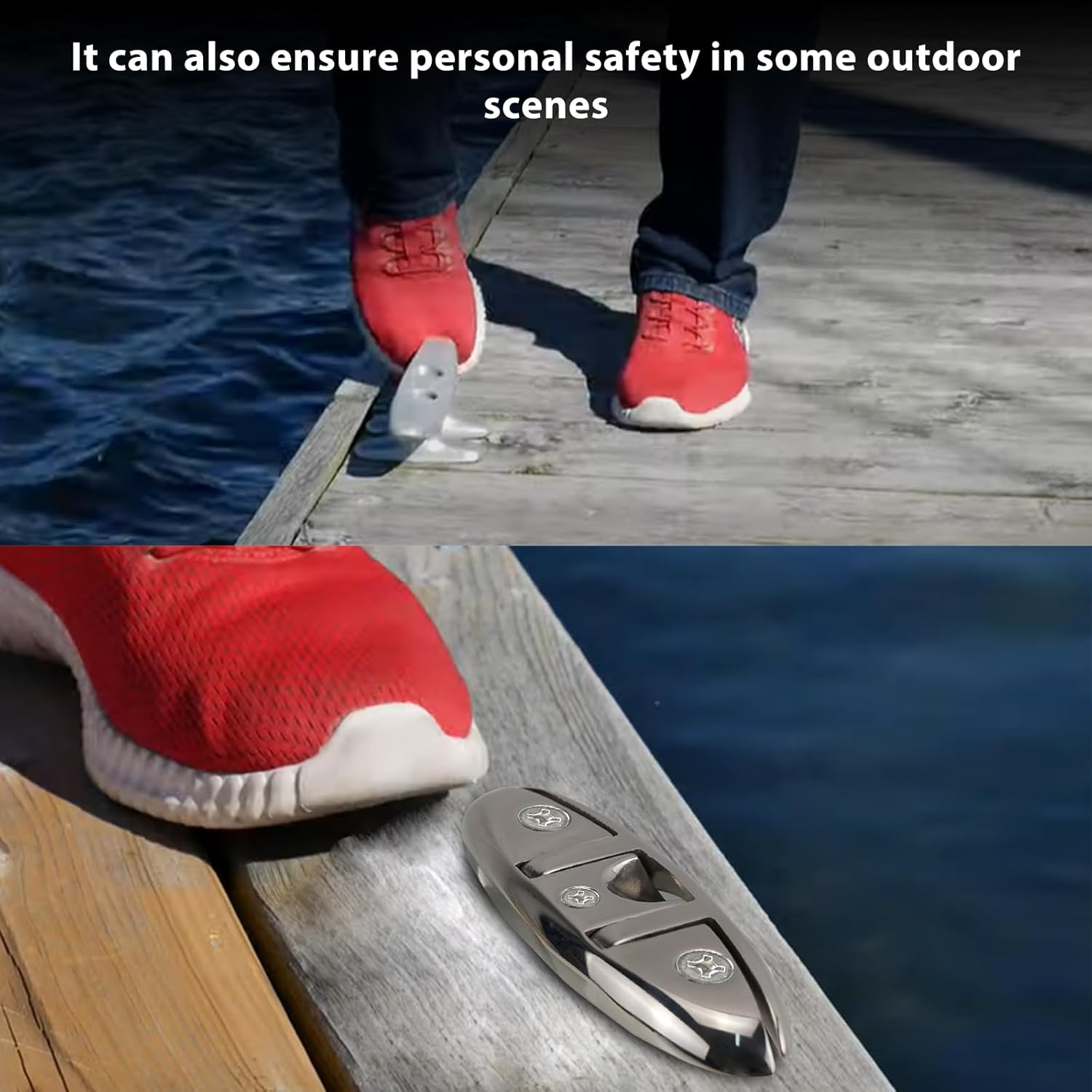 Boat Cleats 5"/6" 316 Stainless Steel Marine Grade Folding Cleats - Heavy Duty Flip Up Dock Cleats for Yachts, Kayaks & Pontoons- 2/4 Pack