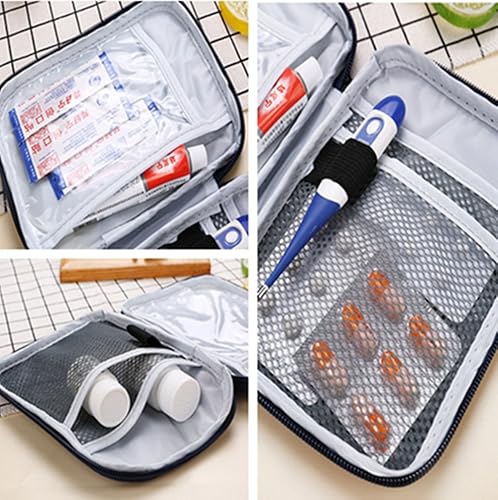 Miniatura 6 de King&Pig Bolsa de primeros auxilios vacía portátil Kit de bolsa de emergencia médica para oficina en casa Bolsa de rescate de viaje Paquete médico