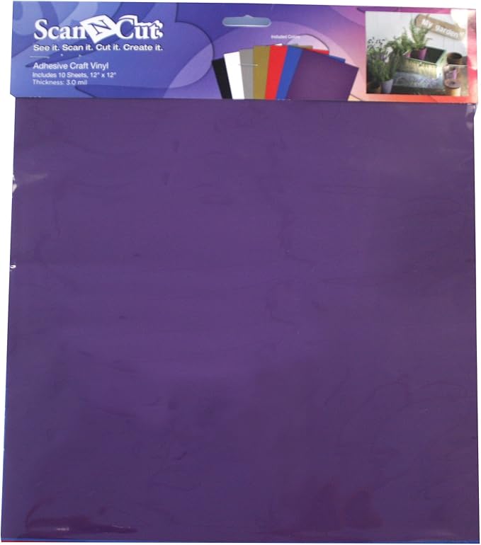 Amazon.com: Brother ScanNCut DX CAVINYLMP Adhesive Craft Vinyl ...