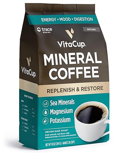 Vista 51 de VitaCup Genius - Café molido keto con cúrcuma, aceite MCT, vitaminas B, D3, café molido tostado medio oscuro, audaz y suave, granos de café 100%