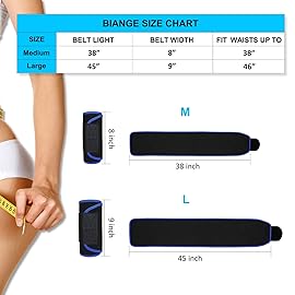 Biange Waist Trainer for Women Men Sweat Belt Waist Trimmer Belly Band Stomach Wraps