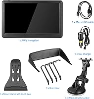 Vista 7 de GPS Navigation for Car, Latest 2025 Map,7 inch Touch Screen Real Voice Spoken Turn-by-Turn Direction Reminding Navigation System for Cars, Vehicle