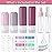 MODENGKONGJIAN 16 Pack Travel Bottles for Toiletries,TSA Approved Silicone Squeezable Travel Shampoo Bottles, 3oz Leak Proof Refillable Toiletry Cosmetic Containers (16PCS/Cranberry)