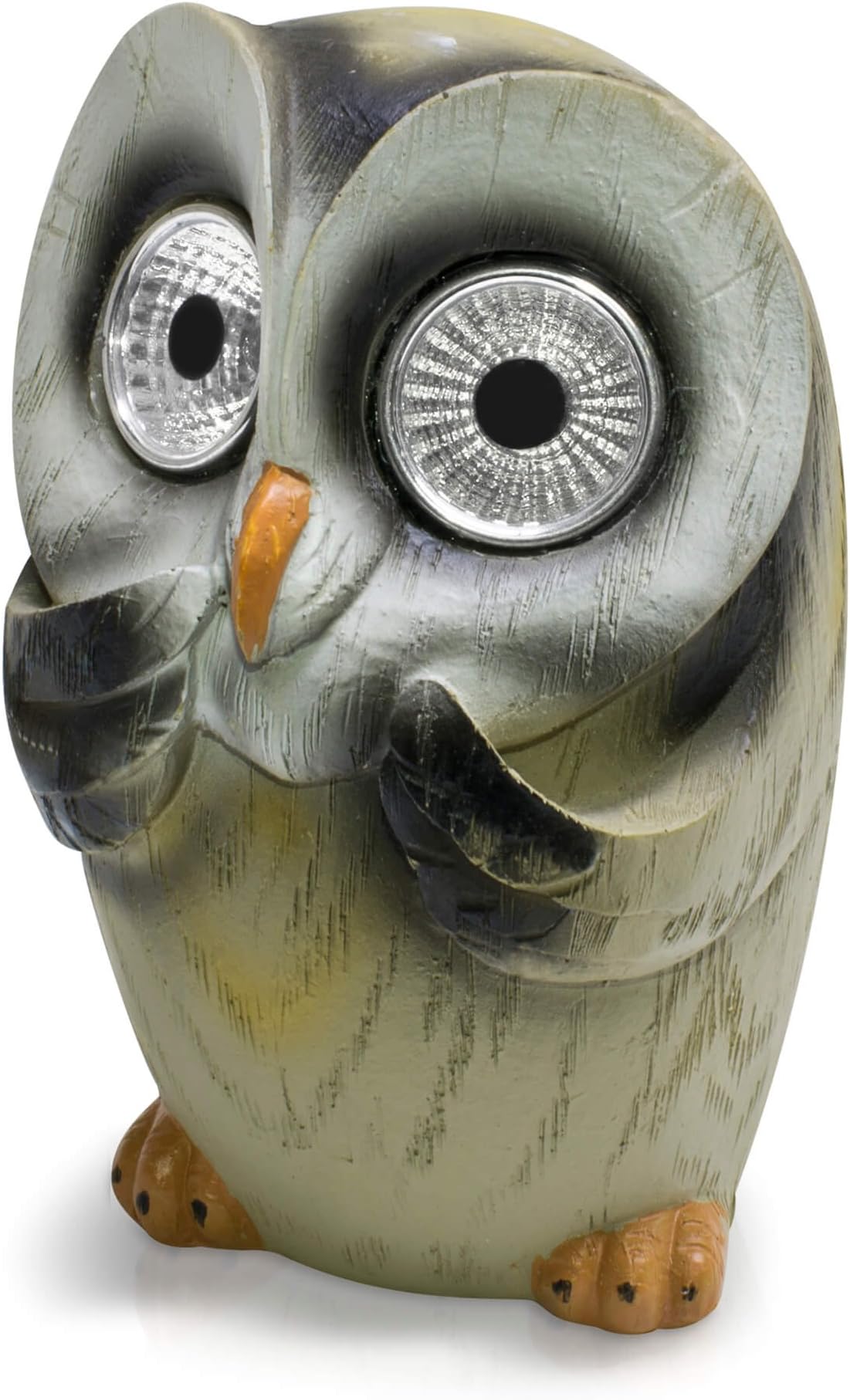 LED Universum Solarleuchte 'Uhu' - Gartenfigur, 6h Leuchtdauer, Dämmerungssensor, Wetterfest IP65, 9x8x13 Cm