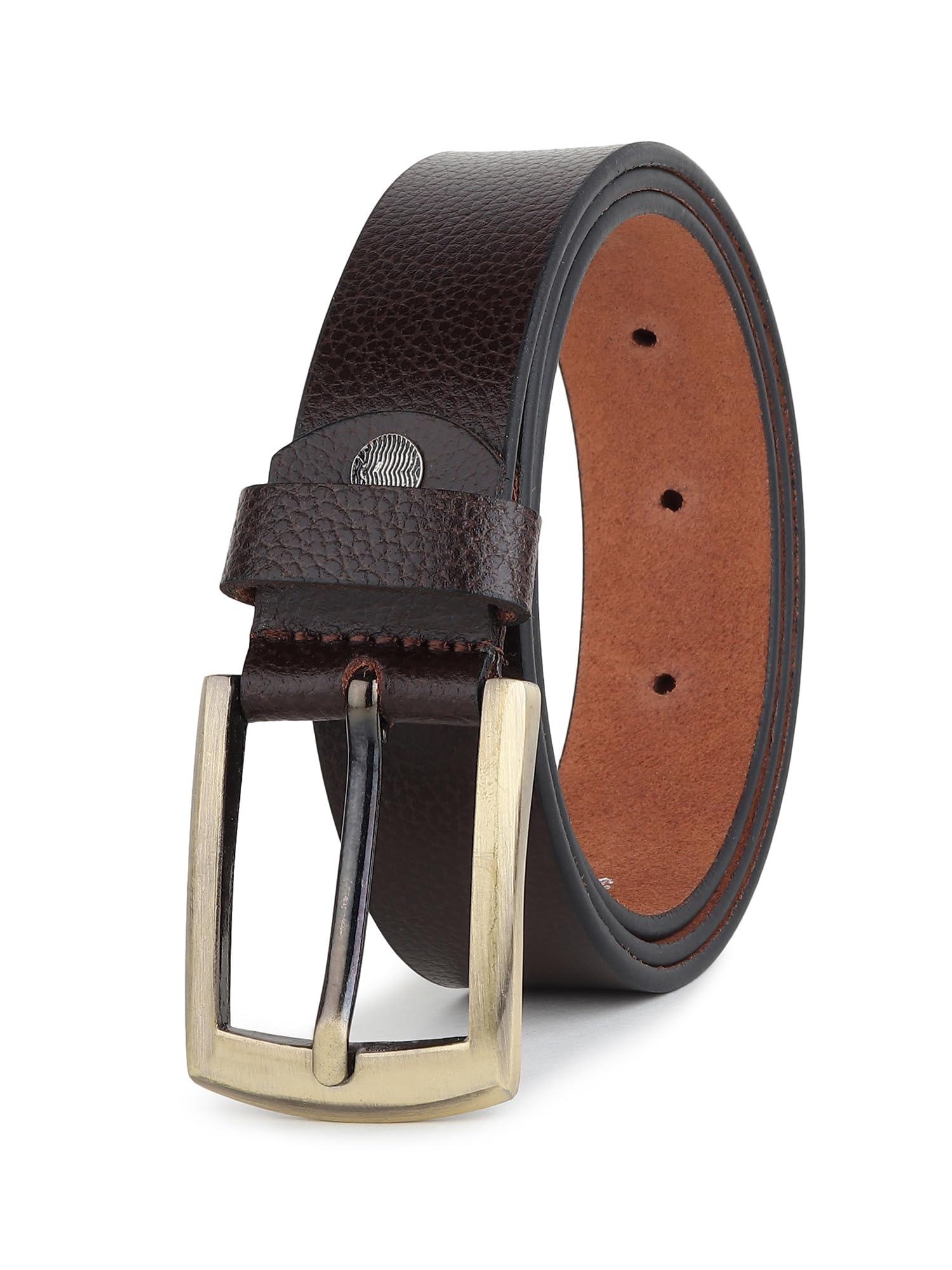 Genuine Leather Belt for Men with Easier Adjustable Pin Point Buckle -Adjustable up to 48 Inches Waist | Perfect for Formal and Casual Wear | Elegant Gift Box Included-image-21