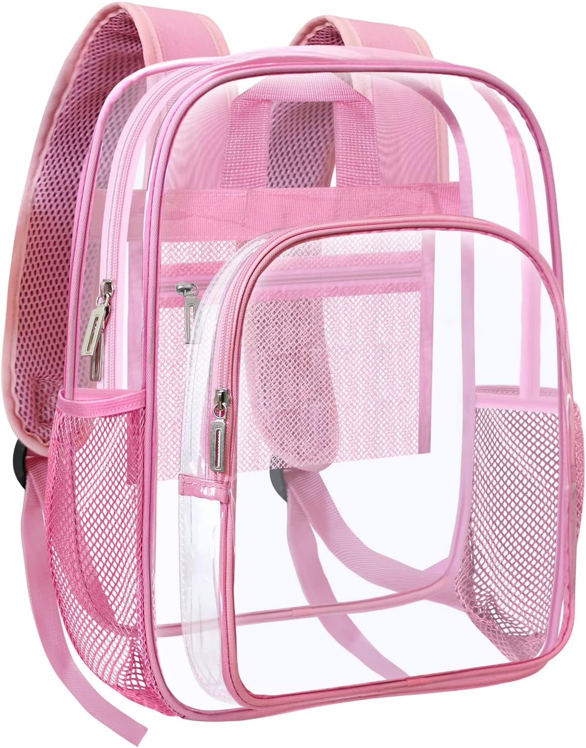 HEEYA Clear Backpack Heavy Duty Transparent Backpack for Security, Sports, Work, Travel, Stadium