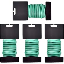 4PCS Reusable Garden Plant Twist Tie, Heavy Duty Soft Wire Tie for Gardening Green, 131.2 feet