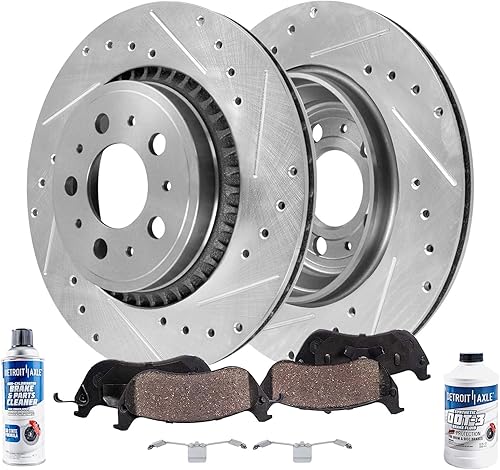 Miniatura 27 de Detroit Axle - Pastillas de Freno Zapatas de Freno para Honda Civic 1992-2000 1993 1994 1995 1996 1997 1998 1999 Pastillas de freno de cerámica