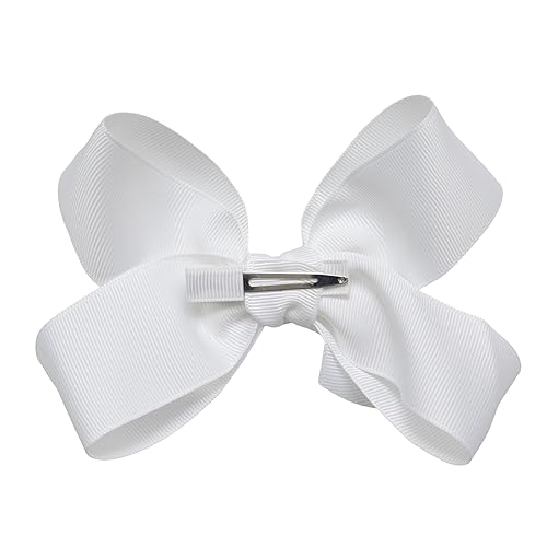 Miniatura 2 de HAIRBOWS - Lazo de grogrén para niñas con un nudo envolvente en el centro en una pinza para el cabello, para todas las edades y tipos de cabello,