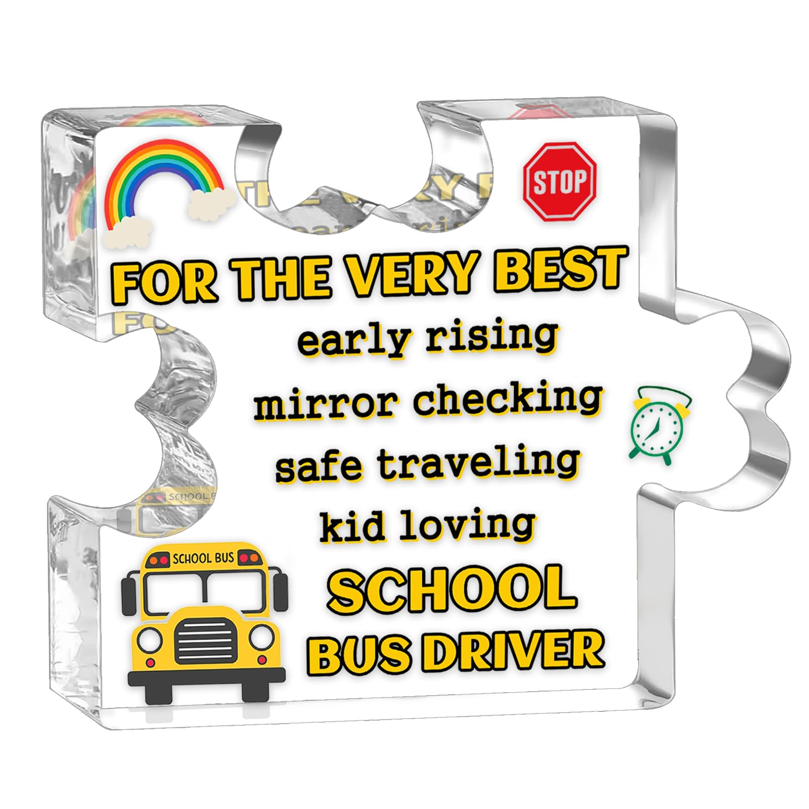 Bus Driver Appreciation Gifts Thank My Drivers Acrylic Sign School Bus Driver Gift For Men Women Birthday Retirement Christmas Gifts Back To School Gift From Students To School Drivers