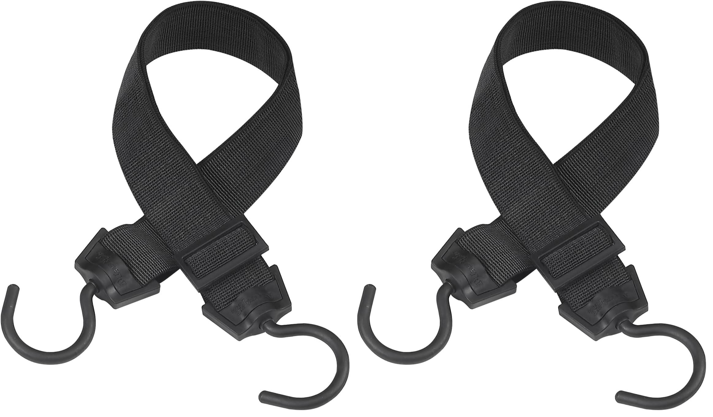 Master Lock 3245EURDAT Cinghia Elastica con Ganci Cavo Gancio Rotante 180° Adatto per Giardinaggio, Trasporto, Trasloco, Campeggio, Nero, 120 cm (Confezione da 2)
