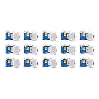 Murphy 5-Watt Trimless Square LED Panel Ceiling Light (Cool White, Pack of 15)