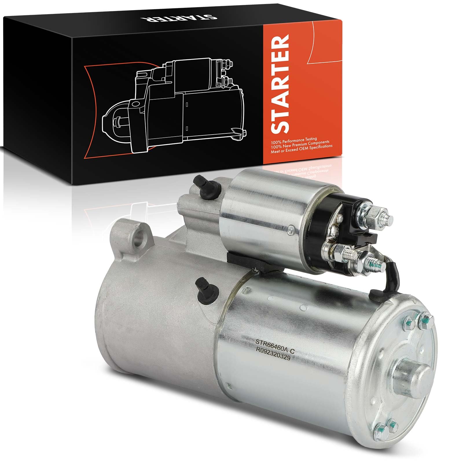 Frankberg Motor de arranque 14 kW 12 V 12 dientes 112608 | Compatible con: M.u.s.t.a.n.g descapotable, M.u.s.t.a.n.g Coupé