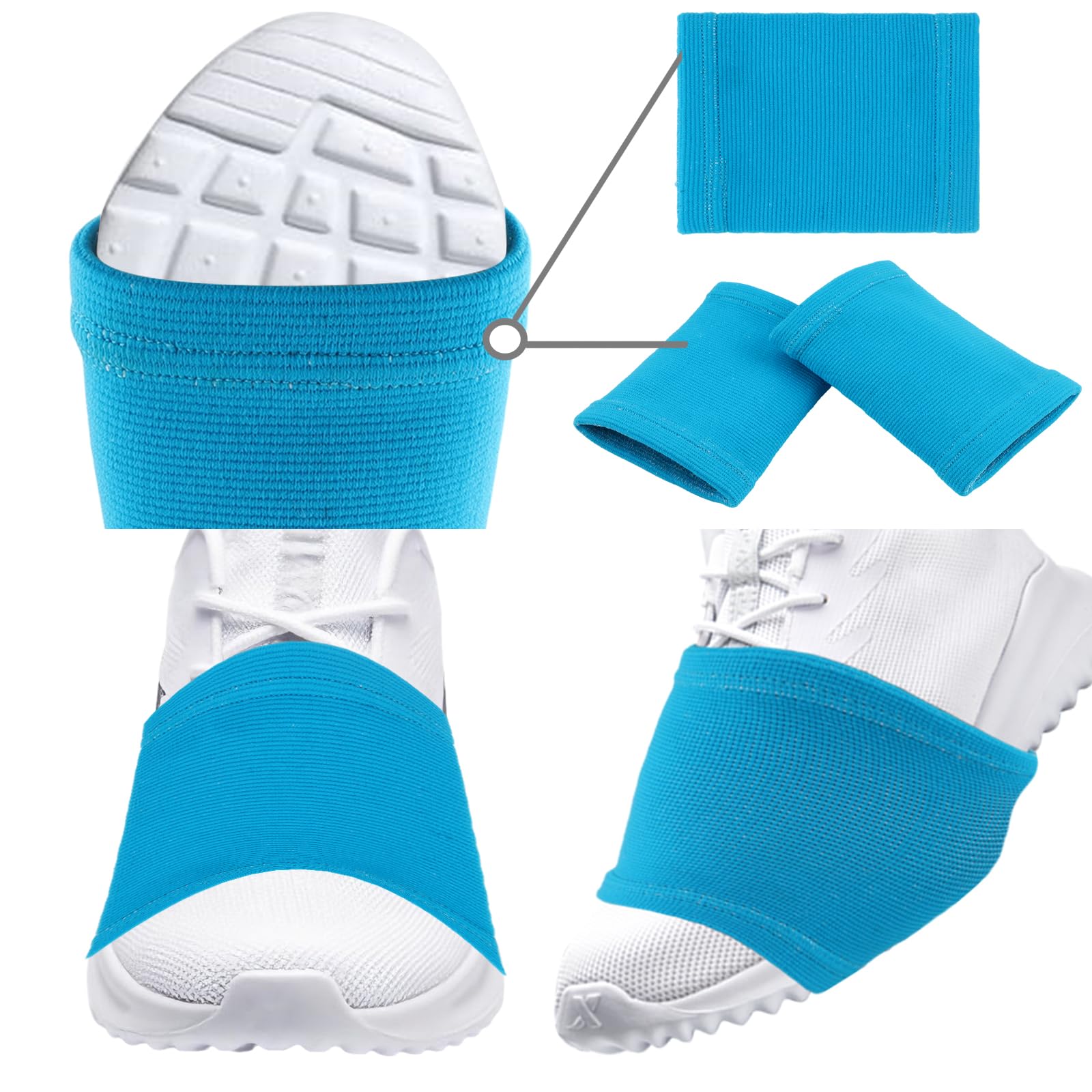 2 Pair Dance Socks Over Shoes, Dance Shoe Socks Anti-Slip on Smooth Floors, Dance Shoe Covers Over Sneaker for Dancers Women, Ballet Equipment for Turns & Spins, Dance Accessories - 5