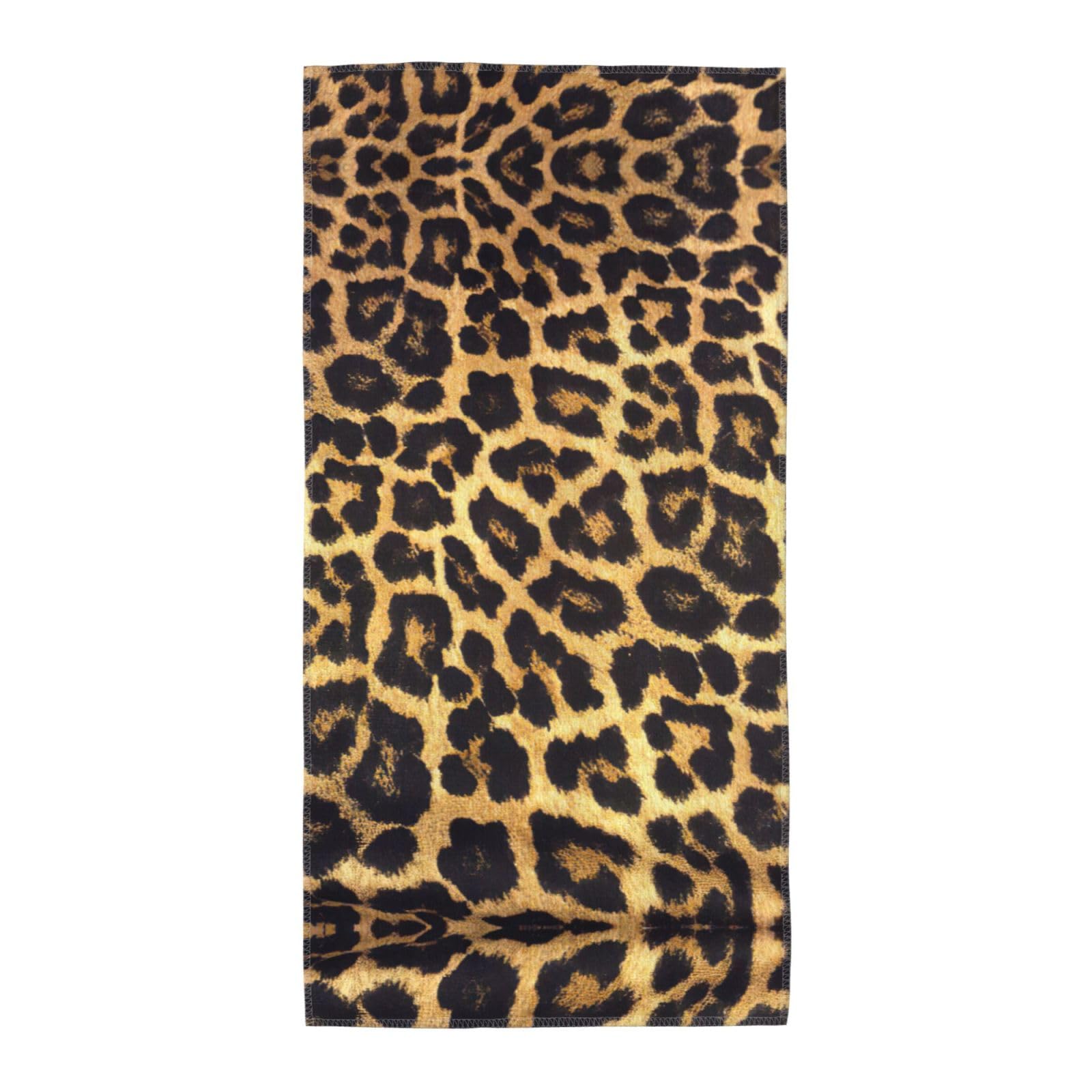 WYCZHY Leopard Print Printed Quick Dry Beach Towel For Camping Travel Vacation