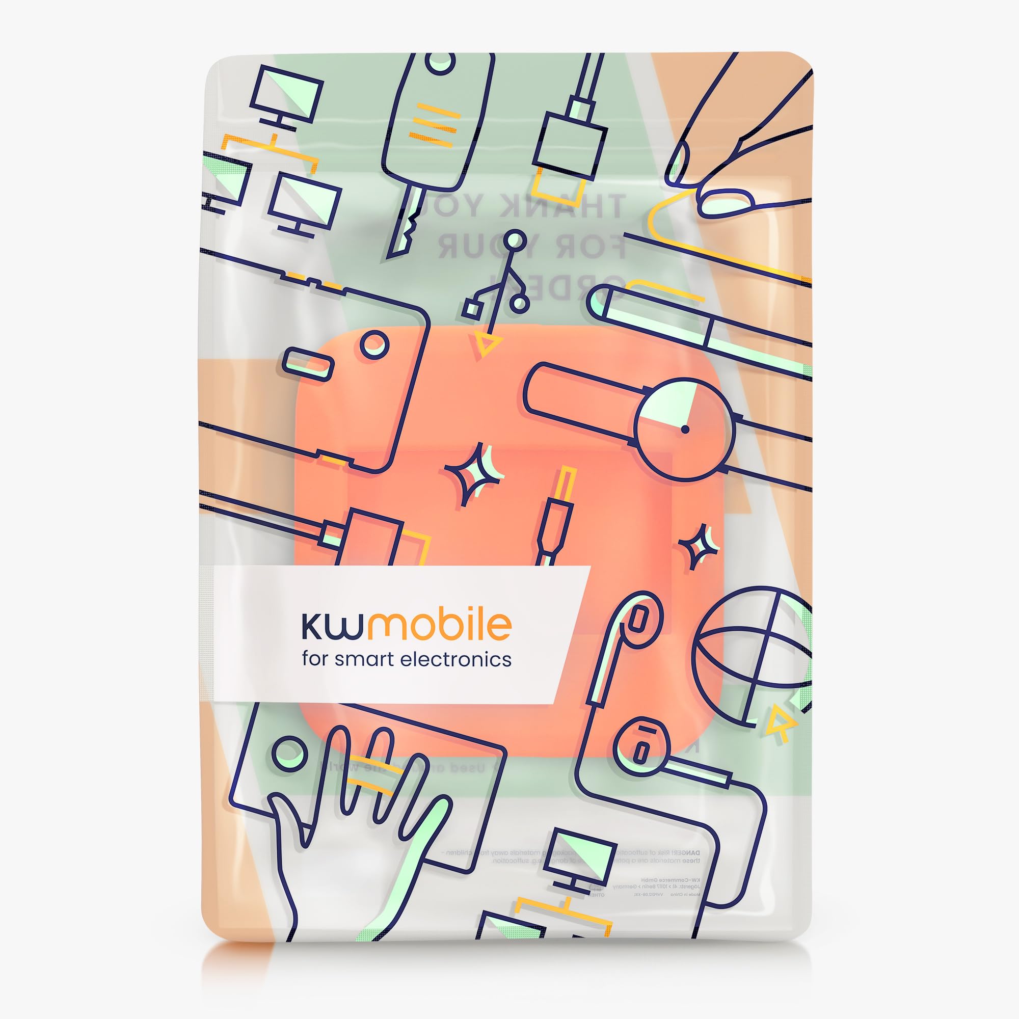 kwmobile Etui kompatybilne z NETGEAR Nighthawk M6 Pro / M6 Case - pokrowiec na mobilną sieć Wi-Fi - Router Cover mobilny hotspot - akcesoria Wi-Fi pomarańczowe
