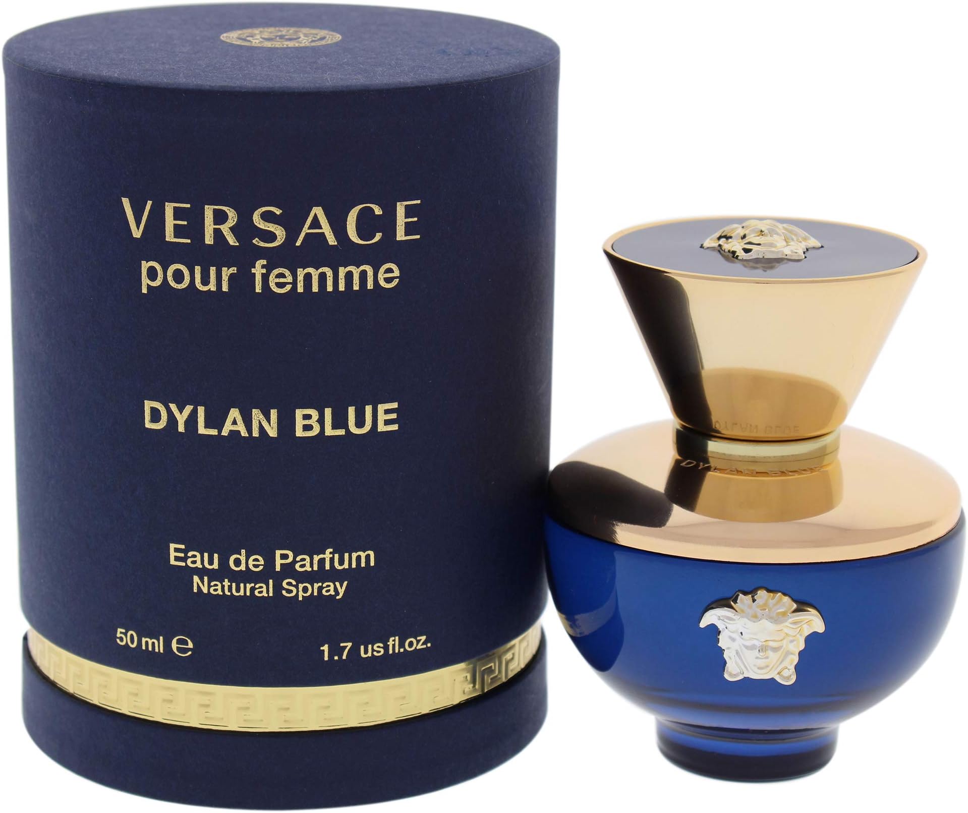 Versace Dylan Blue Pour Femme Eau de Parfum Spray, 1.7 Fl Oz, Pack of 1