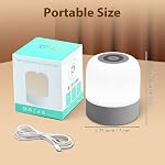 Lampe de nuit portable pour bébé,3 Couleurs Lumière d'oeuf pour la nourrice,Lumière de nuit rechargeable pour les enfants,Petite lampe sans fil de table et bord de lit,Eye Caring Dimmable LED Lampe tactile pour enfant, fille, garçon, nourrisson