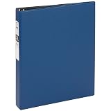 Avery Standard 3 Ring Binder, 1" Round Rings, 1 Blue Binder – view 1