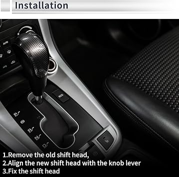 Automatic Gear Shift Knob for Toyota Mark x Reiz X120 2004-2009 Plastic Faux Leather Automotive Gearbox Stick Shift Lever Knob Black