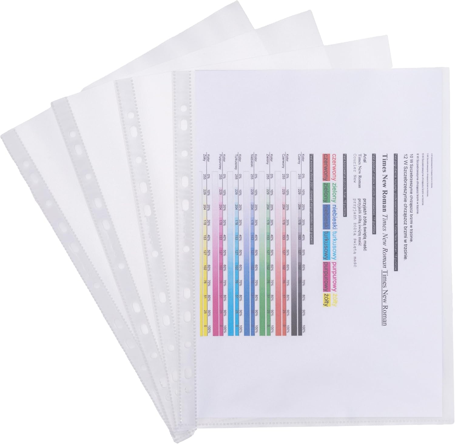 Q-CONNECT KF00423 A4 Punched Pockets / 100 Pieces Poly Pockets Grained Clear Wallets/for Binders 120 Micron Top-Opening Poly Folder