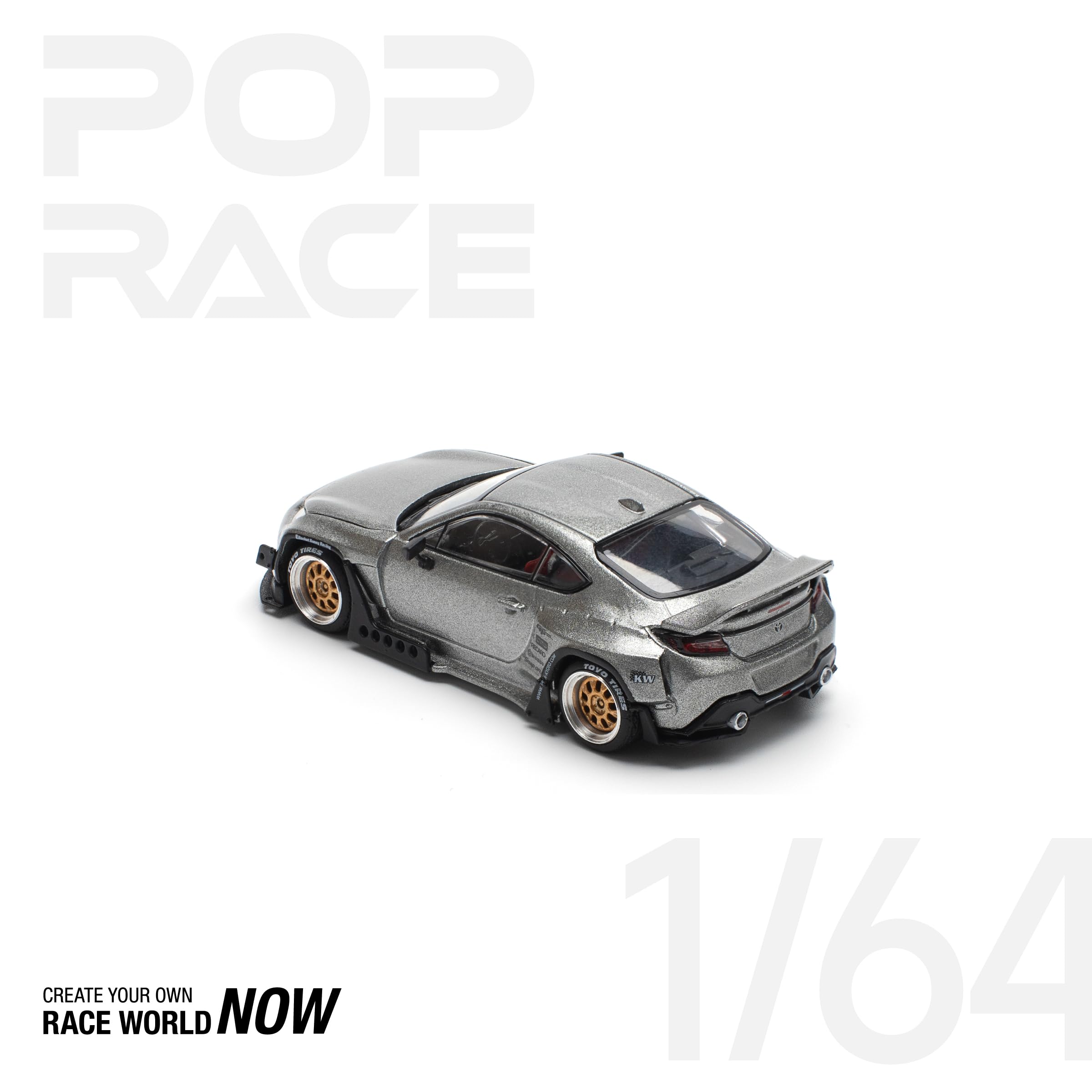 Amazon | POP RACE 1/64 パンデムGR86シルバー 完成品 PR640235