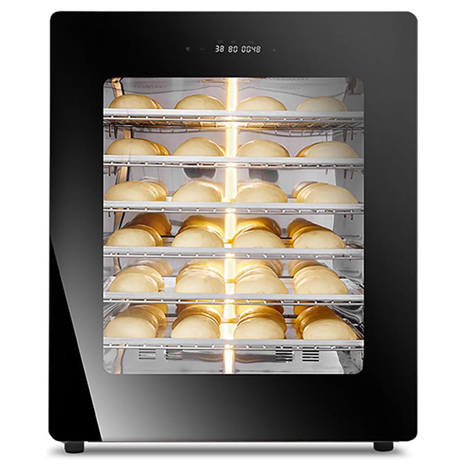 Mobyat 100L Commercial Dough Proofer Box, 6 Layer Stainless Steel Bread Fermentation Machine, Adjustable Temp Humidity, Can Hold A Maximum Of 480 * 340Mm Baking Tray, For Bakery