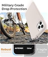 Vista 3 de AOTESIER Funda compatible con iPhone 11 Pro Max, silicona de alta calidad [protección militar contra caídas]