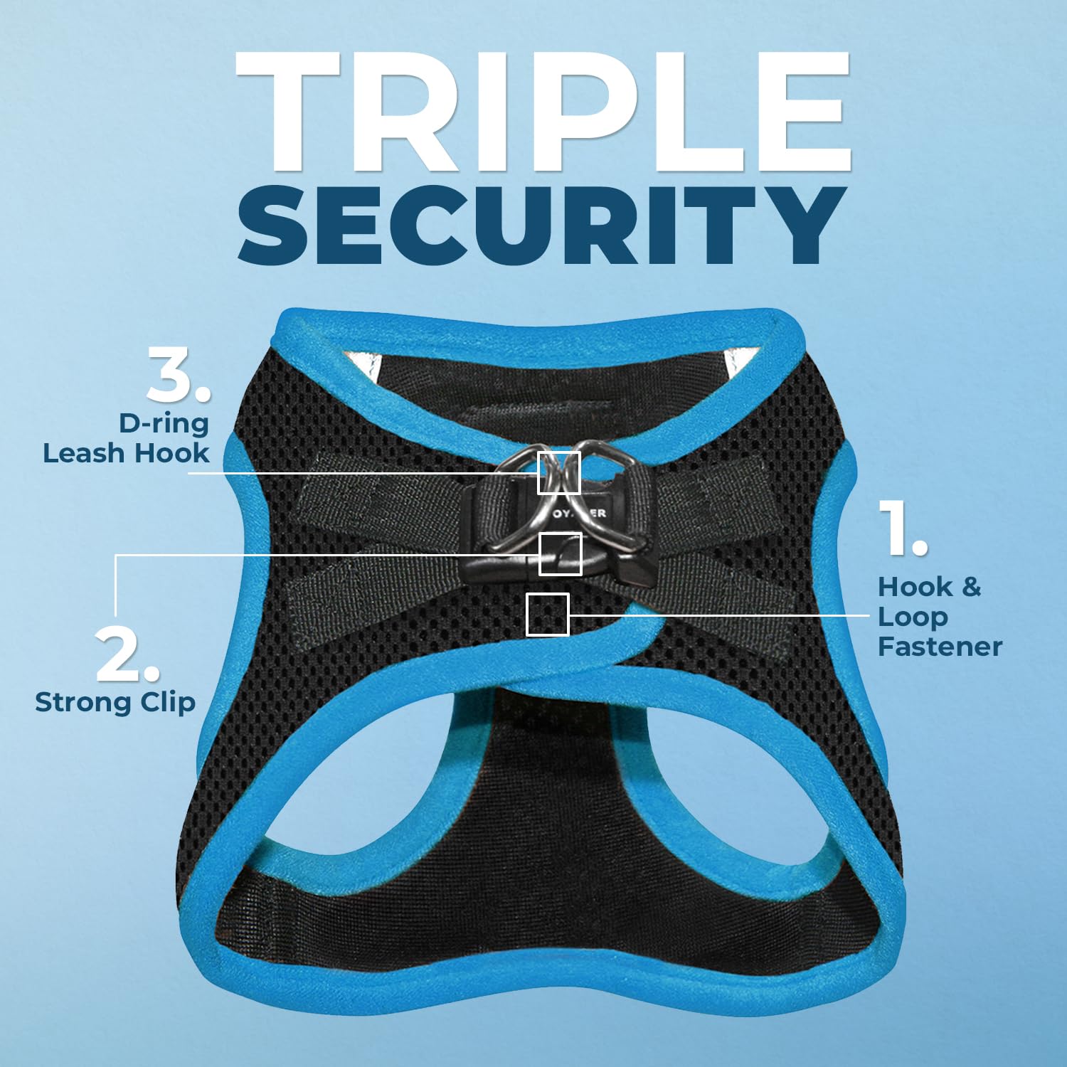 Voyager Step-in Air All Weather Mesh Harness and Reflective Dog 5 ft Leash Combo with Neoprene Handle - Image 2