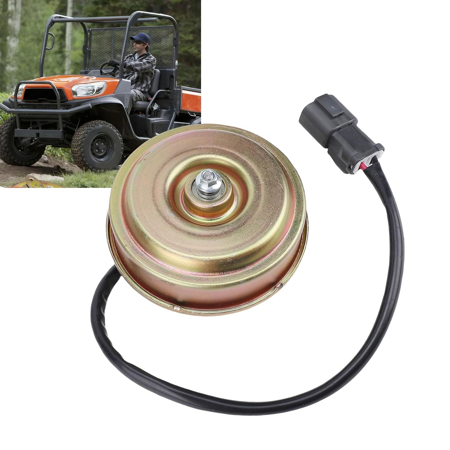 Yosoo Radiator Fan Motor, Replacement Compatible with Kubota RTV1140CPX UTV, OE K7711-85220 K771185220 for Farm Vehicles
