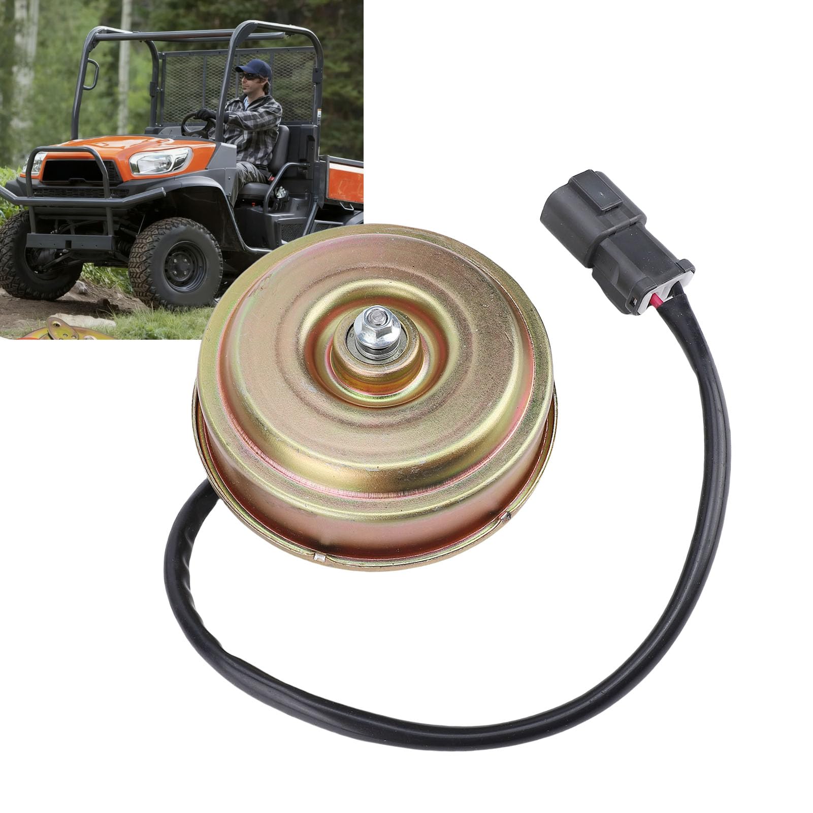 CHICIRIS Motore Ventola di Raffreddamento Motore, Ventola Radiatore Ad Alte Prestazioni per RTV1140CPX UTV, Alluminio Resistente, 1 Pezzo