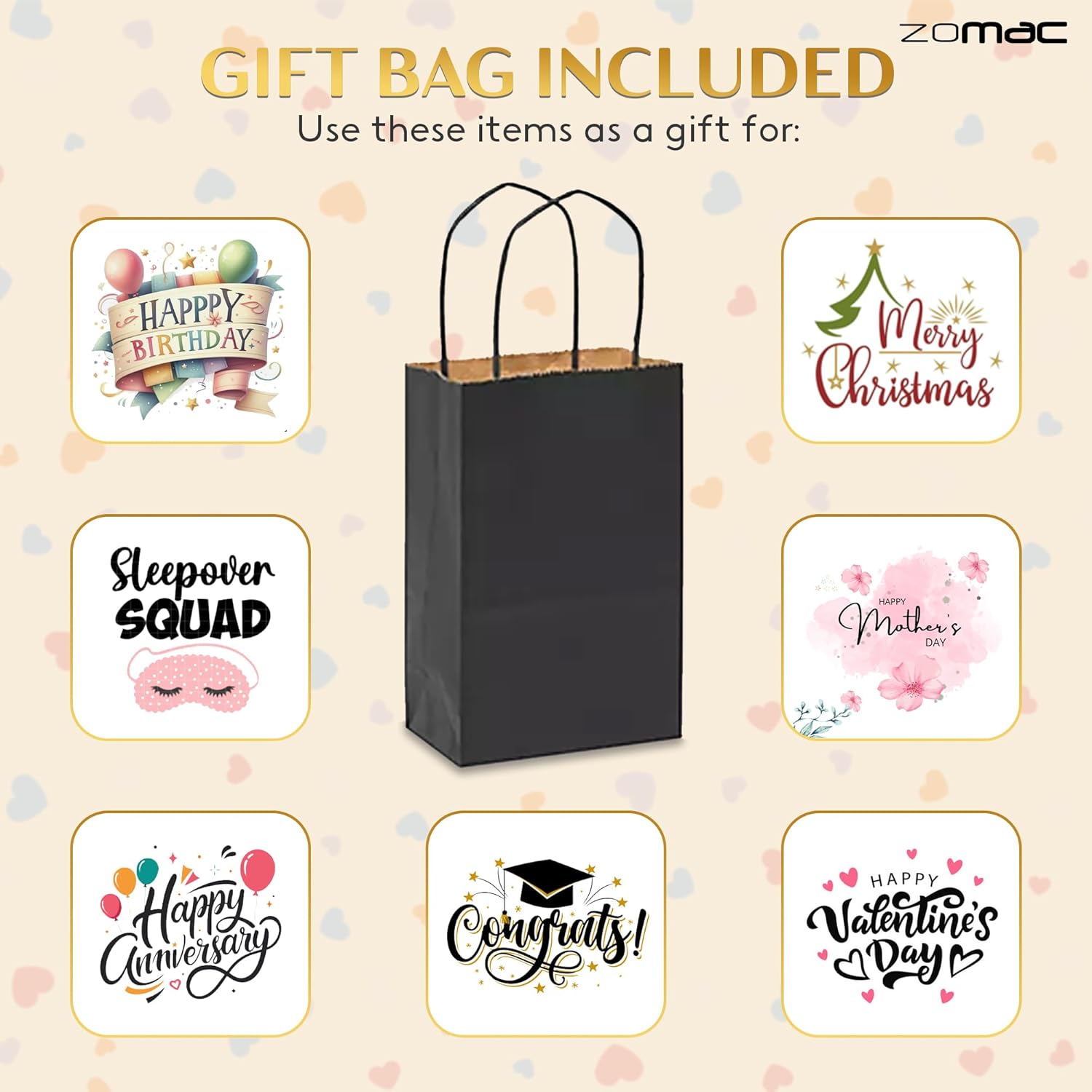 Facial Care Gift Set, Includes Ambi Black Soap Cleansing Bar, Ambi Gentle Exfoliating Wash, Ambi Black Soap Facial Cleanser and Satin Bonnet. Gift Bag included