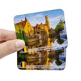 Menique Explore The World Memory Matching Game - 100 Cards (50 Pairs) with Famous Landmarks from 50 Countries - Includes Flag, Country & Place - Educational Geography Game + Informative Booklet
