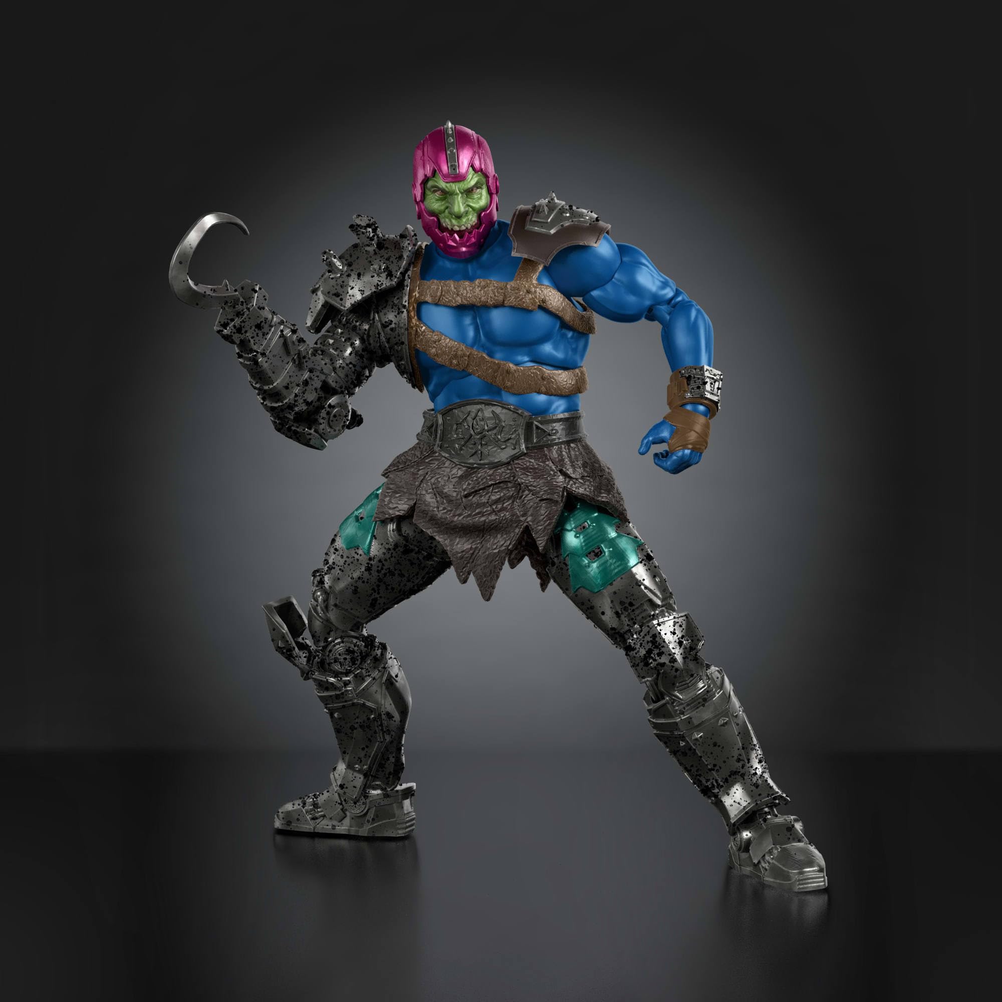 Masters of the Universe Actionfigur Chronicles Trap Jaw, Maßstab 1:12, Bösewicht detailgetreu zum Film von 2026, hervorragende Beweglichkeit mit 30 Bewegungspunkten, Hakenarm, JKJ27
