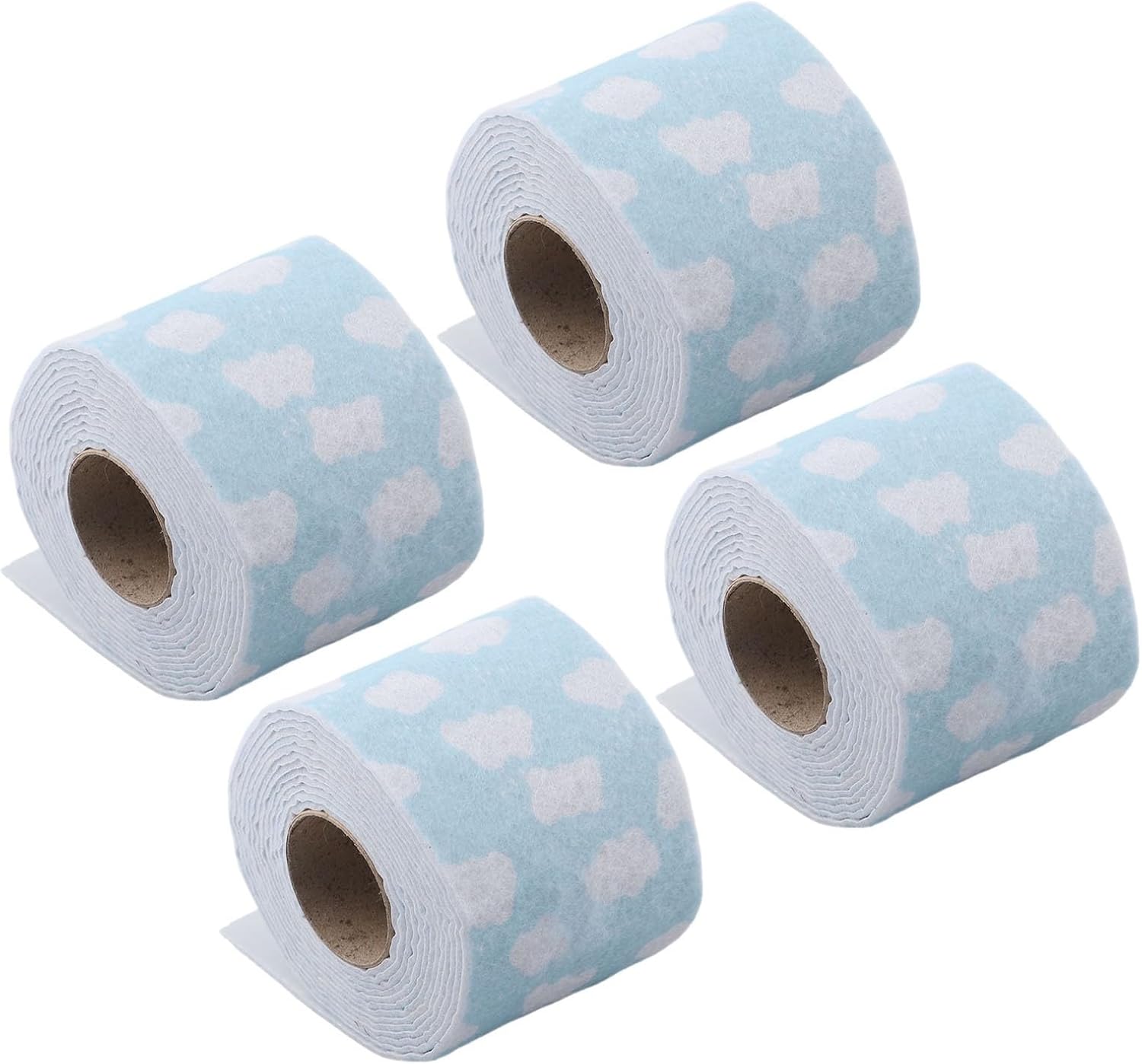 Moisture Absorbing Strip 2.8M Roll for Glass Surfaces - Reusable and Washable Anti-Condensation Drying Strip to Keep Dry, Bathroom & Sink Countertops Moisture (Pattern May Vary)（The White Cloud）