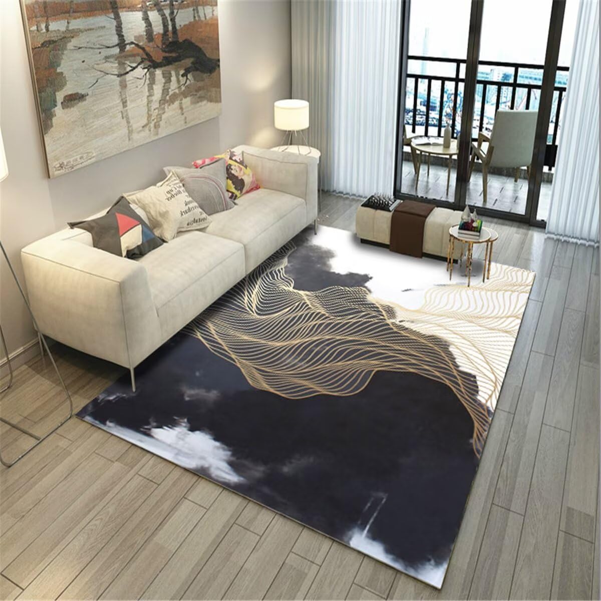 Tapis lavable en machine anti-salissure 80x150cm pour une chambre d'enfant propre