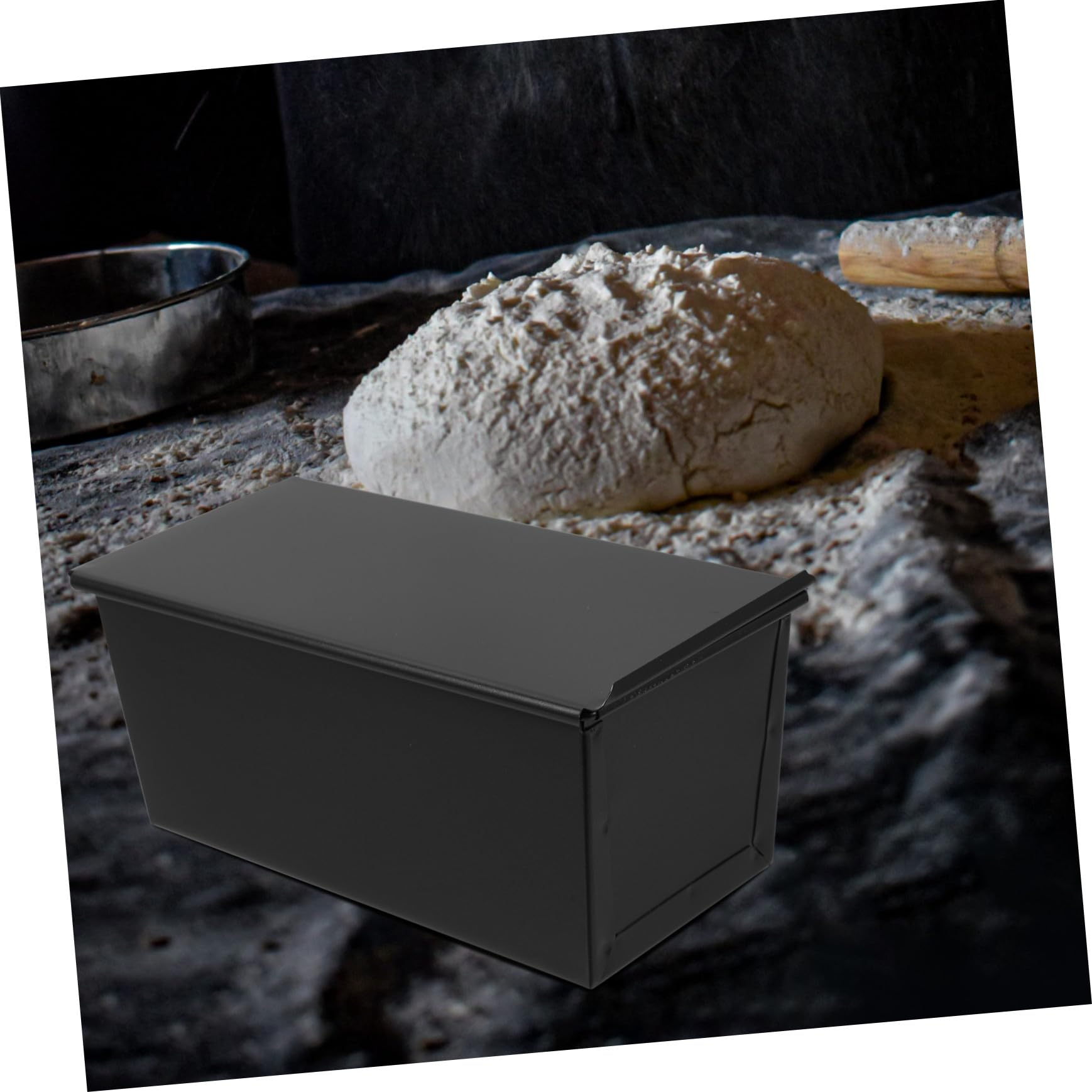 Eckige Brotbackform aus Rostfreiem mit Abnehmbarem Deckel Antihaftbeschichtete Toastform für Einfaches Backen Vielseitig Einsetzbar für Zuhause Bäckerei und Restaurant Sicher und