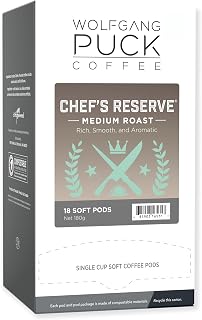 Chef's Reserve, Medium Roast, 9.5 Gram Soft Pods, 18-Count (Pack of 3)