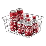 Wire Kitchen Storage Basket 4 Packs,Perfect Pantry Organization Accessories Baskets,Laundry Basket,Countertop Organization,Suitable for Kitchen,Bathroom,Bedroom,Tabletop,Stackable,Chrome - Image 7