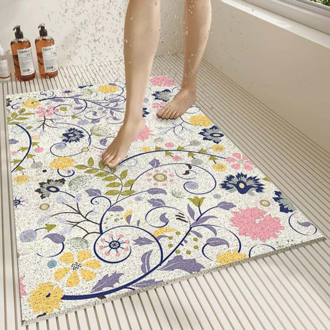 Tappetino Stampato – PVC luffa e rapido(Purple,45x75cm)