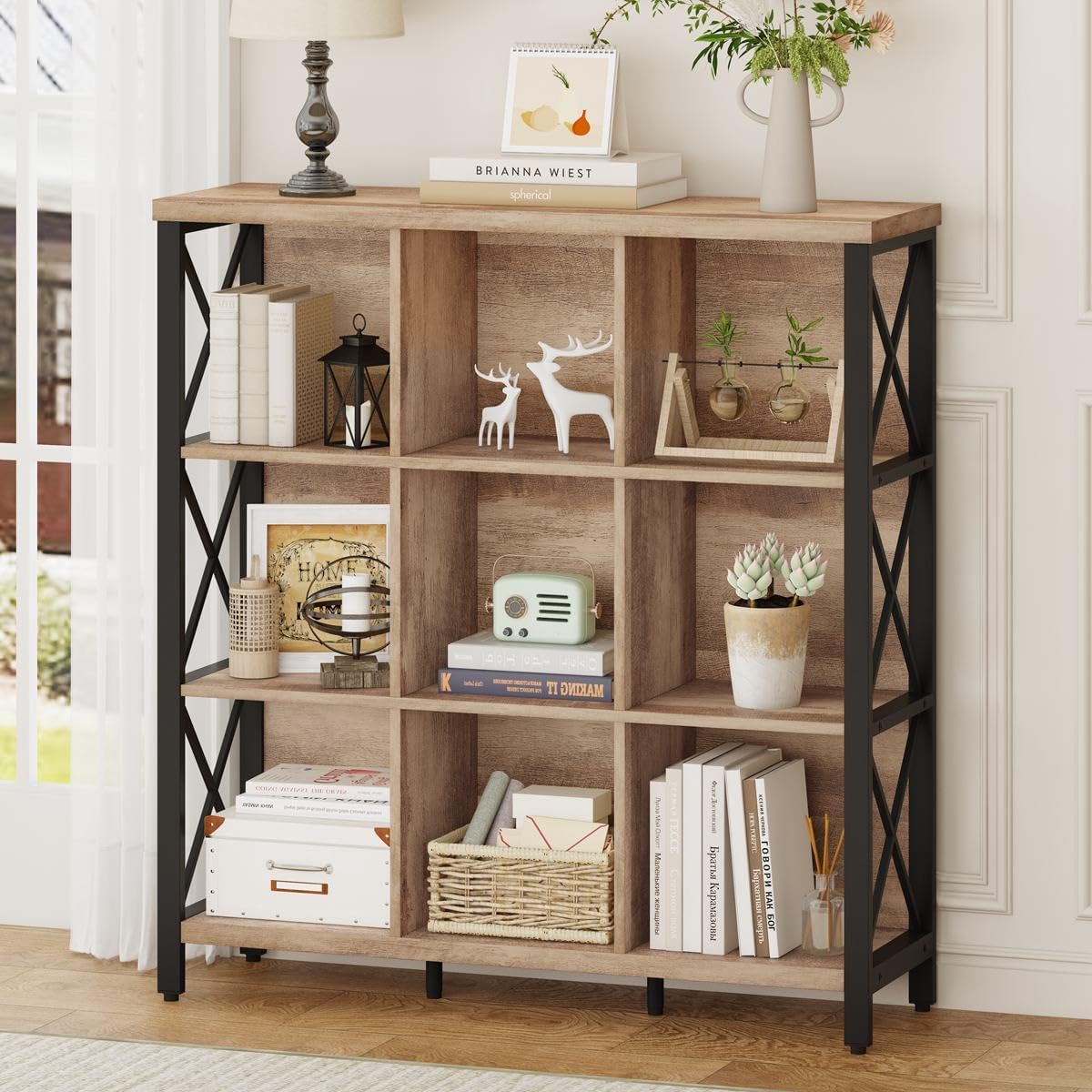 FATORRI 9 Cube Storage Bookshelf